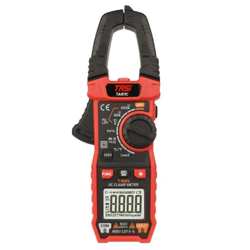 TASI TA811C High Accuracy AC DC Clamp Meter Ammeter - 1