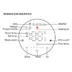Smart Round Thermostat BHT-6001GBL 95-240V AC 16A LED (Black) - 3
