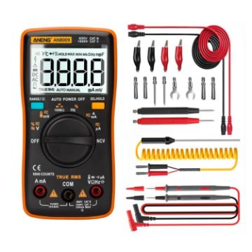 ANENG AN8009 NVC Digital Multimeter, Standard with Cable (Orange) - 1