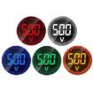 DC Voltage Signal Indicator 22mm Round 6-100V Voltmeter (2 PCS) - 4
