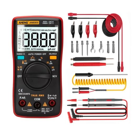 ANENG AN8009 NVC Multimeter, Standard with Red Cable - 1