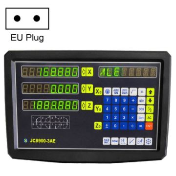 JCS900-3AE 3-Axes Digital Readout Milling Lathe Machine, EU Plug - 1