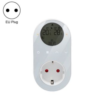 BHT12-CW WiFi LCD Thermostat, EU Plug (White) - 1