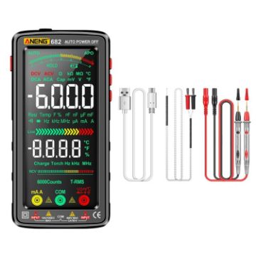 ANENG 682 Smart VA Rechargeable Multimeter - Reverse Display, Black - 1