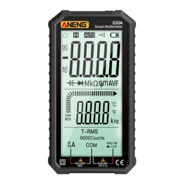 ANENG 620A Smart Digital Multimeter - Full Screen, Black - 1