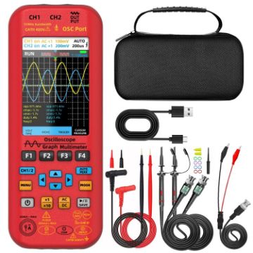 BSIDE O9 50MHz Dual Channel Oscilloscope Multimeter with Probes - 1