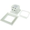 HM-1 White AC Hour Meter: 0-99,999.99 Hours Range - 4