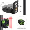 901CR H360/V130 Laser Level 5 Line Red Beam IP54 Waterproof Red - 4
