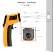 GM333 Digital Laser Infrared Thermometer, Range: -50 to 400C - 7