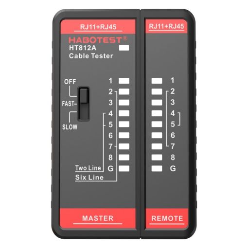 HABOTEST HT812A Telephone & Network Line Tester 2 in 1 - 1