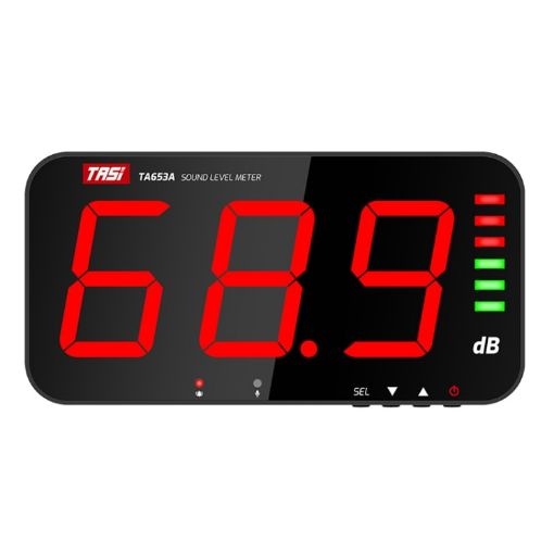 TA653A Wall-Mounted Noise Meter Decibel Detector, Large Screen - 1