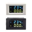 Digital AC Voltmeter Ammeter 100A LCD Panel Monitor 110V-380V (Black) - 2