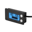 Waterproof LCD Battery Voltage Meter 8-100V (Blue) - 1