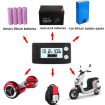 Waterproof LCD Battery Voltage Meter 8-100V (Blue) - 7
