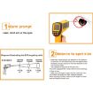 GM1150A Infrared Thermometer -18~1150C LCD Digital Pyrometer 50:1 Ratio - 7