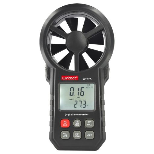 WINTACT WT87A Anemometer Thermometer Wind Speed Gauge Meter - 1