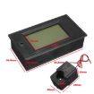 PZEM-061 4-in-1 DC Digital Display Meter, AC 80-260V, 100A Black - 5