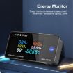 KWS-DC200-50A 8-120V DC Voltage Current Display with Shunt (Black) - 3
