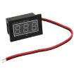 V40D Mini Waterproof Digital Voltage Meter, DC 2.5-30V, Green Display - 2