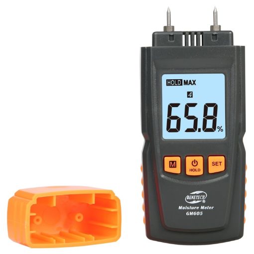 GM605 Digital Wood Moisture Meter Timber Damp Detector BENETECH - 1