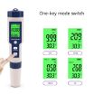 EZ-9909 5-in-1 Water Quality Detector: PH/Salinity/Temp/TDS/EC - 2