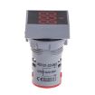 Mini AC 50-500V Voltmeter LED Digital Voltage Meter Indicator White - 4