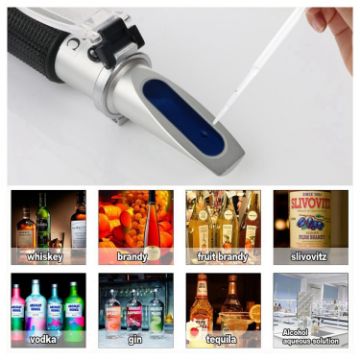 Portable Digital 0-80 ATC Brix Glycol Beer Refractometer RZ116 - 1