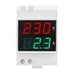 SINOTIMER SDM003-T DIN Rail AC Voltage & Current Meter, Dual Display - 3