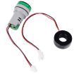 SINOTIMER ST16A 22mm LED 220V AC Ammeter 0-100A Red Indicator Light - 6