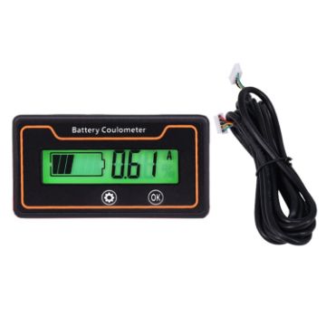 50A 12V/48V Battery Charge Meter with Digital Display Voltmeter 2m - 1