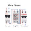 SINOTIMER DDS6619 80A 230V Din Rail Energy Meter Without Backlight - 6
