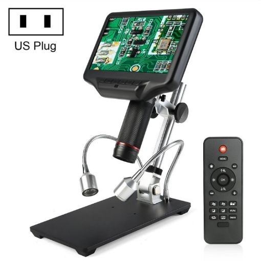 3D Digital 7" Microscope for Industrial, Watch & Jewelry (US Plug) - 1