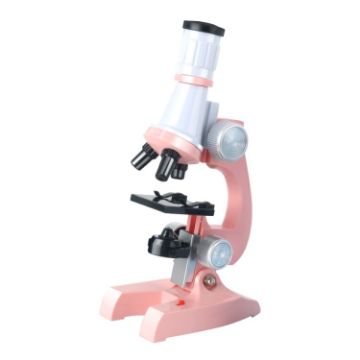Children's Educational HD 1200x Microscope Toy - Pink - 1