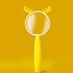 Cartoon Yellow Deer 3x HD Magnifying Glass Toy Gift for Kids - 1