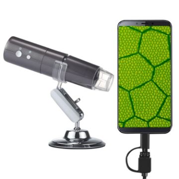 USB WiFi Microscope 50X~1000X with HD Sensor & Professional Stand - 1
