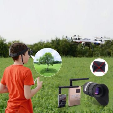 V770 Portable 0.39" OLED HD Head-mounted Display, NTSC/PAL Support - 1