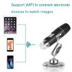 50X-1000X Wireless WIFI Digital Microscope with LED Light W05-B - 4