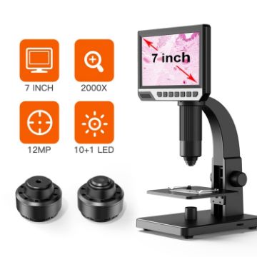 inskam315 12MP HD Digital Microscope 2000X 7" IPS Screen - 1