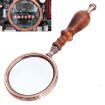 Retro 10X Handheld Reading Magnifier with Ebony Wooden Handle - 1