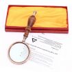 Retro 10X Handheld Reading Magnifier with Ebony Wooden Handle - 4
