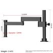 Luowei LW-017 360 Folding Rotating Microscope Bracket Arm - 2