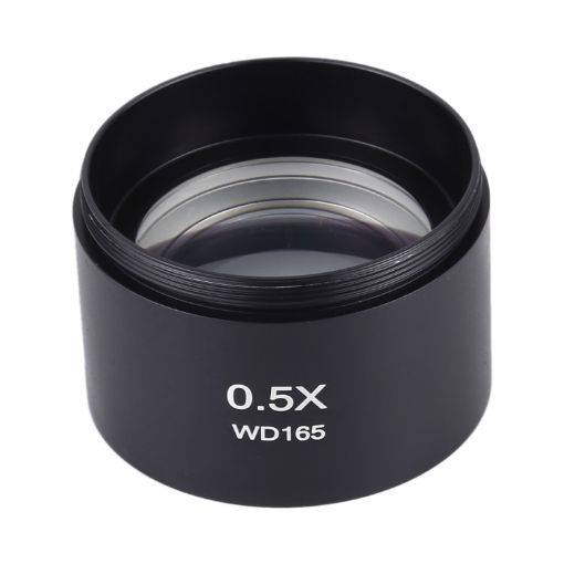 0.5X Barlow Lens for Stereo Microscopes, WD165 Magnifier Lens - 1