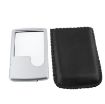 LED Illuminated 6X/3X Jewelry Magnifier Credit Card Design (Silver) - 5