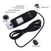 USB Digital Microscope 1000X with 0.3MP Sensor & Stand - 8 LED, Black - 8