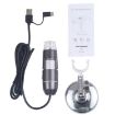 USB Digital Microscope 1600X with Sensor, 8 LED & Stand (Grey) - 3