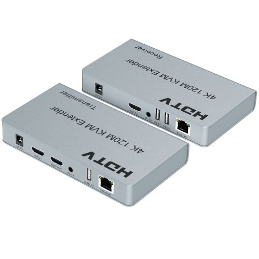 120m HDMI USB KVM 4K Network Extender, US Plug - 1
