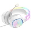 ONIKUMA X22 Wired Gaming Headset, USB + 3.5mm, Colorful Light, White - 4