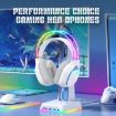 ONIKUMA X22 Wired Gaming Headset, USB + 3.5mm, Colorful Light, White - 5