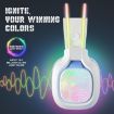 ONIKUMA X22 Wired Gaming Headset, USB + 3.5mm, Colorful Light, White - 6