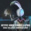 ONIKUMA X22 Wired Gaming Headset, USB + 3.5mm, Colorful Light, White - 7